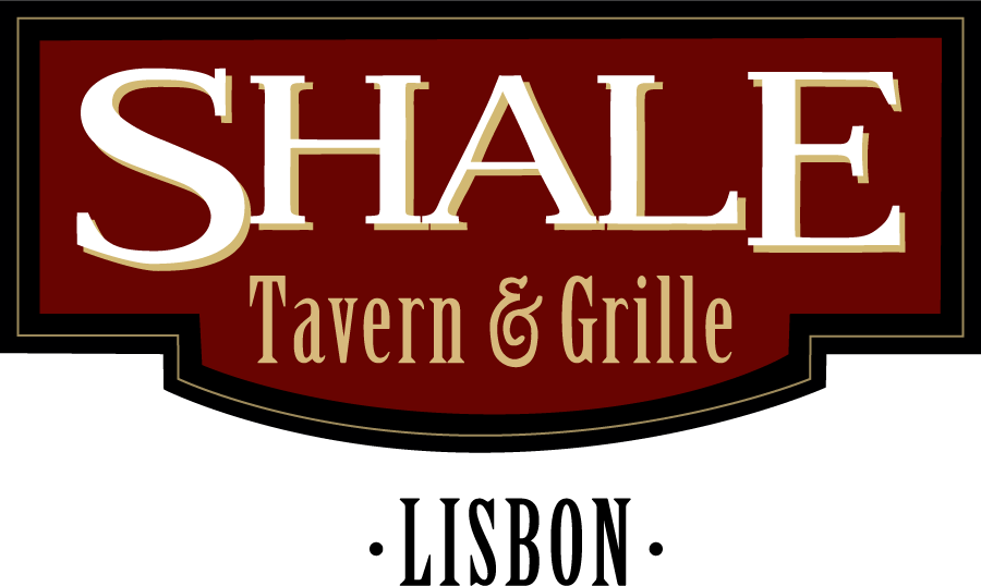 Shale Tavern and Grille in Lisbon- red, gold and black logo