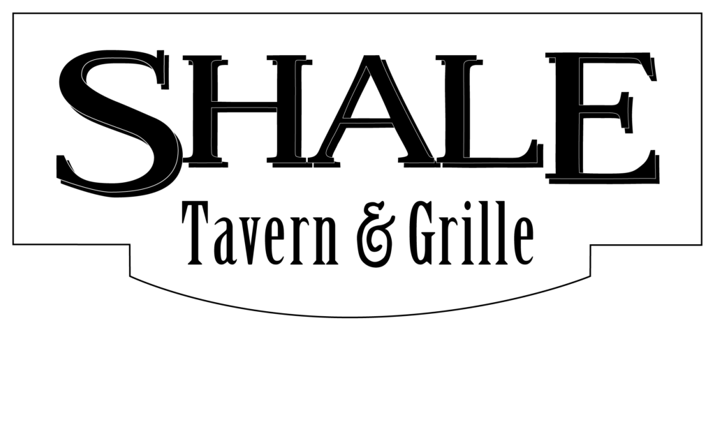 Shale tavern and grille black and white logo