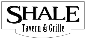 Shale tavern and grille black and white logo